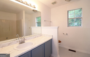 5851 Giles Road Lithonia, GA 30058 - Photo 9 of 15 a bathroom with a sink and a mirror