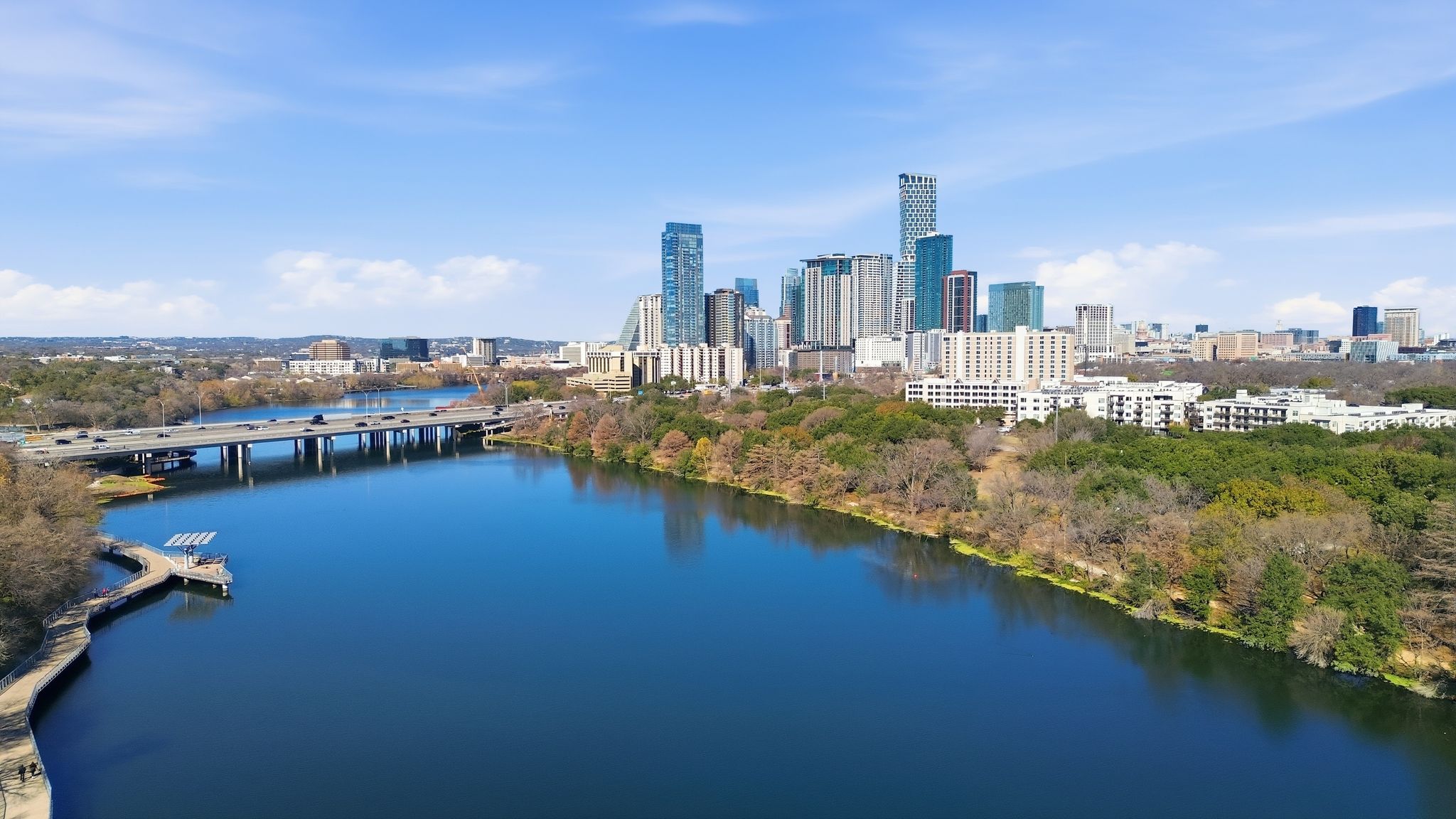 1203 East 2nd Street, Unit A Austin, TX 78702 - Photo 37 of 39 a view of a city with tall buildings