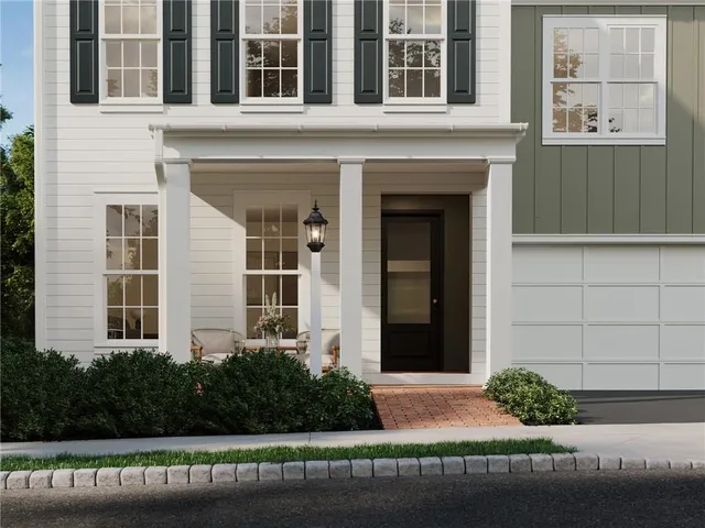 a front view of a house