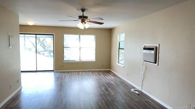 a window in an empty room