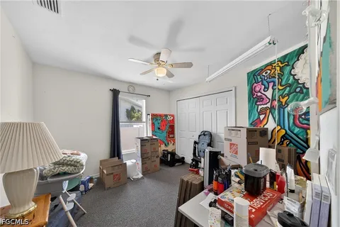 a room with furniture and a couch