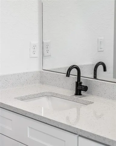 a close view of a sink and tap