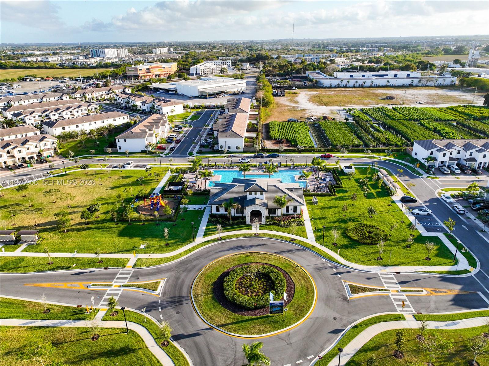 13158 Southwest 233rd Street Homestead, FL 33032 - Photo 60 of 72 an aerial view of residential houses with outdoor space and swimming pool