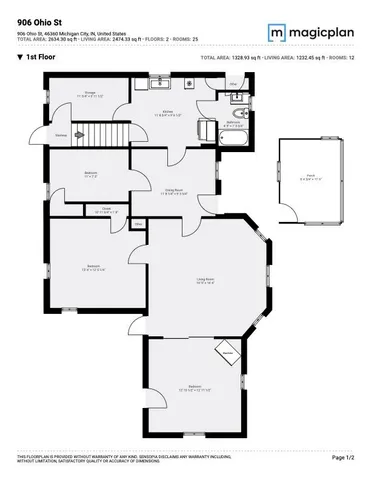 $1,350 | 906 Ohio Street, Unit 1, Michigan City, IN 46360