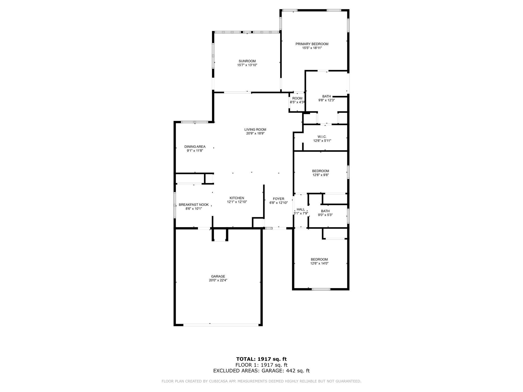 1780 Ivalea Circle Navarre, FL 32566 - Photo 43 of 43 2D Floor Plan for 1780 Ivalea Circle