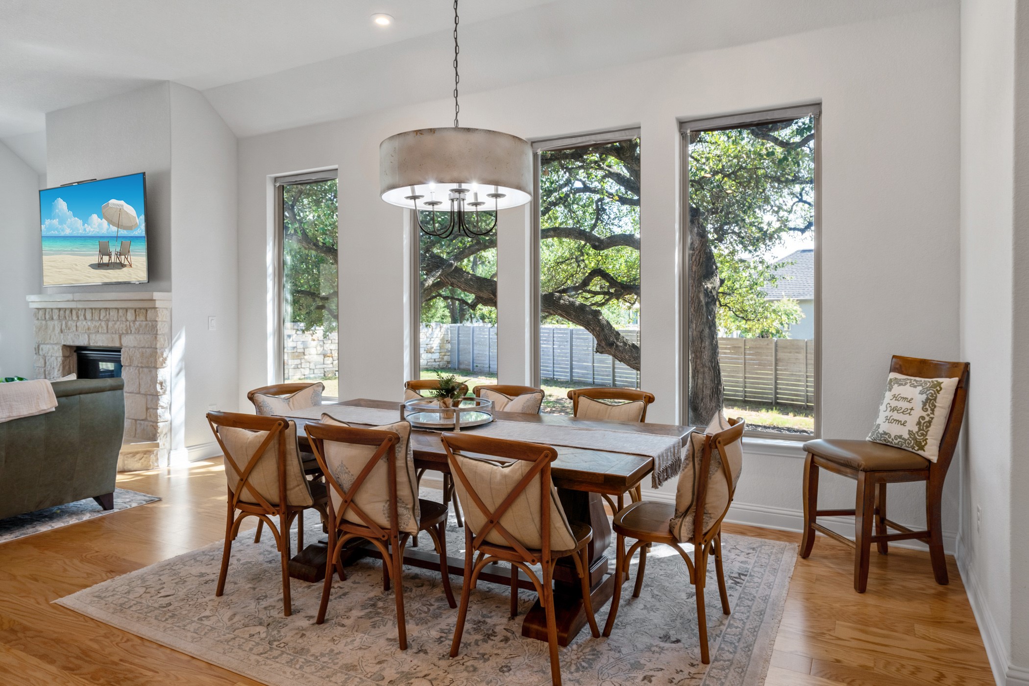 224 Diamondback Drive Georgetown, TX 78628 - Photo 12 of 39 a view of a dining room with furniture window and wooden floor