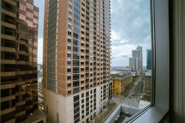 a view of a bathroom with a shower
