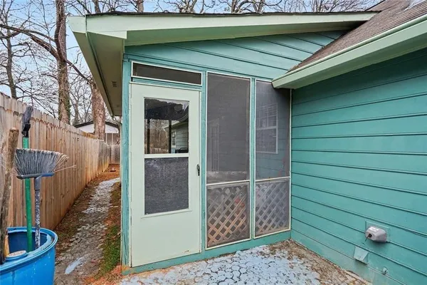 a front view of a house with entryway