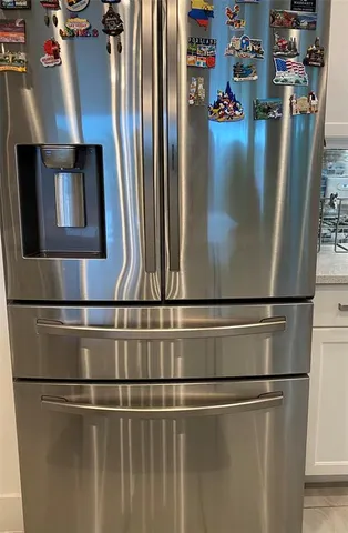 a close view of water heater room