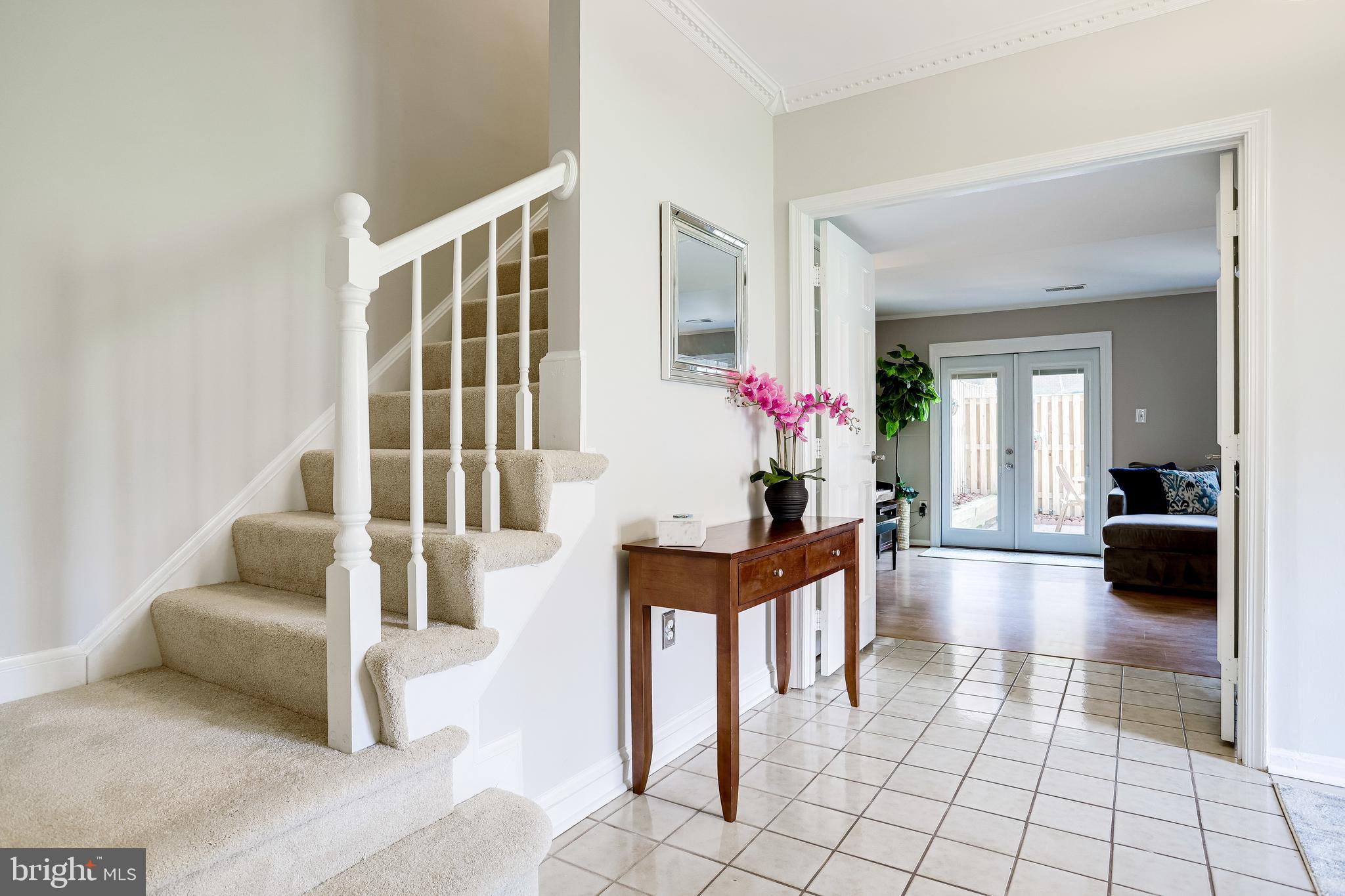 14 South Manchester Street Arlington, VA 22204 - Photo 8 of 88 View into Rec Room and New Carpet on Stairs 2022