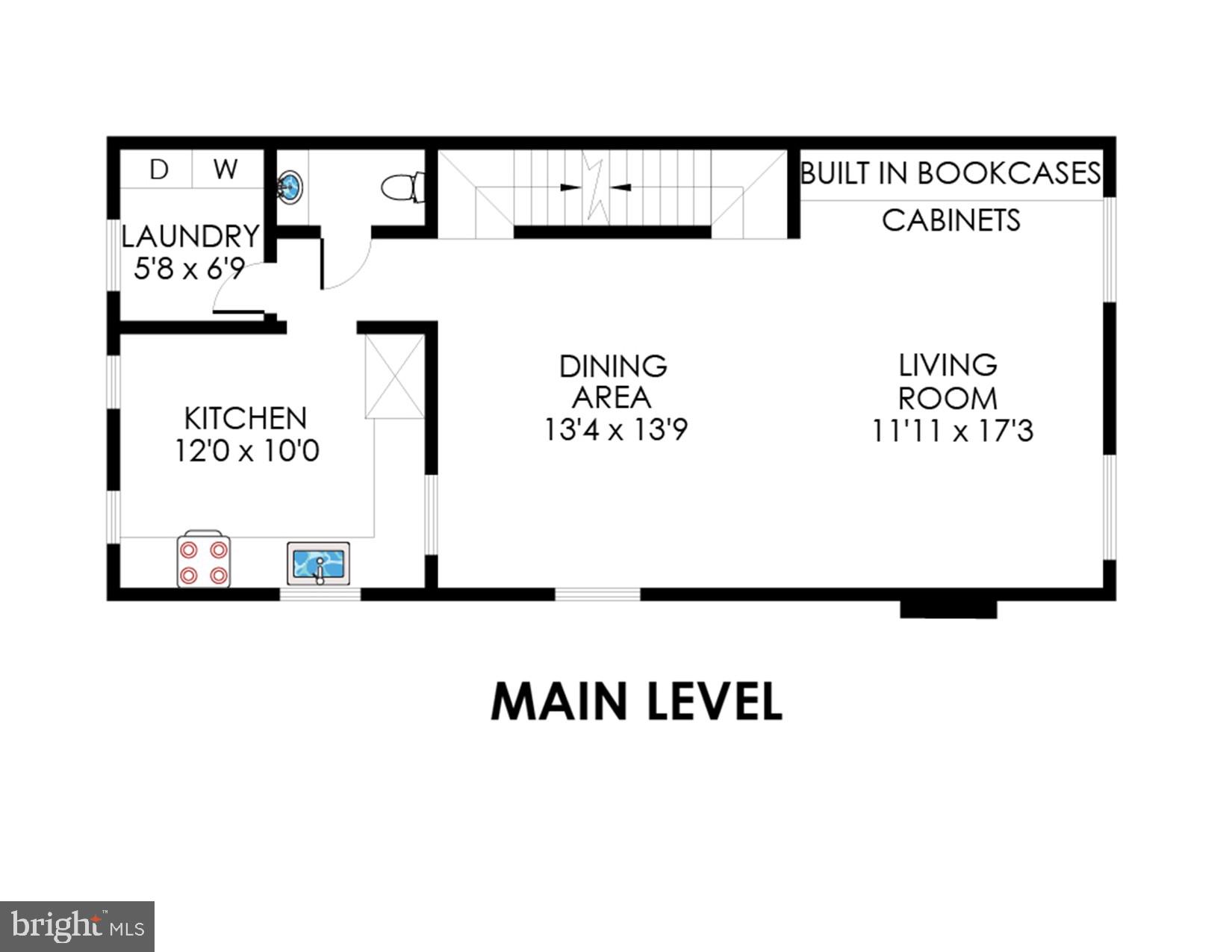 14 South Manchester Street Arlington, VA 22204 - Photo 88 of 88 Main Level Floor Plan