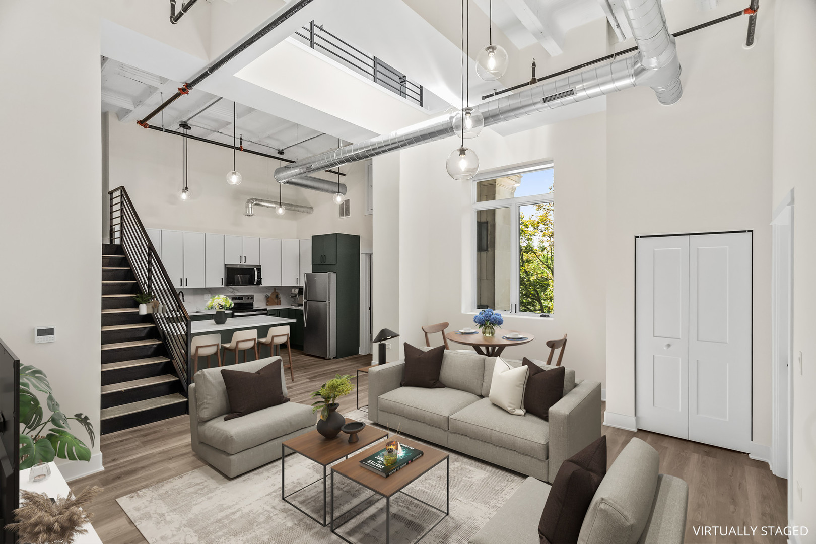 1453 Maple Avenue, Unit 201 Evanston, IL 60201 - Photo 2 of 25 a living room with furniture and a wooden floor