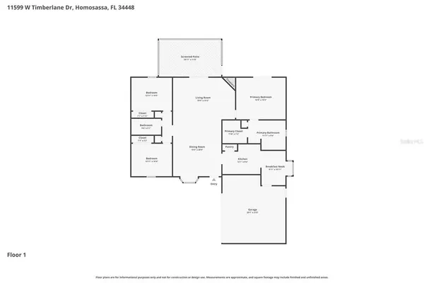 $310,000 | 11599 West Timberlane Drive, Homosassa, FL 34448
