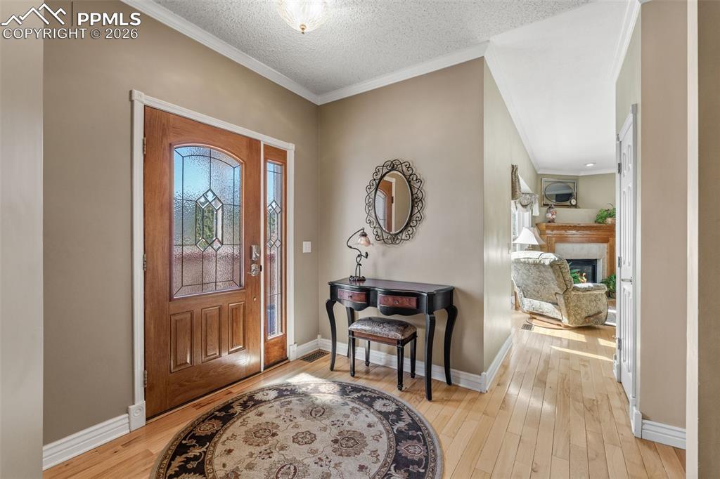 5440 Setters Way Colorado Springs, CO 80919 - Photo 8 of 40 a view of a livingroom with furniture and front door