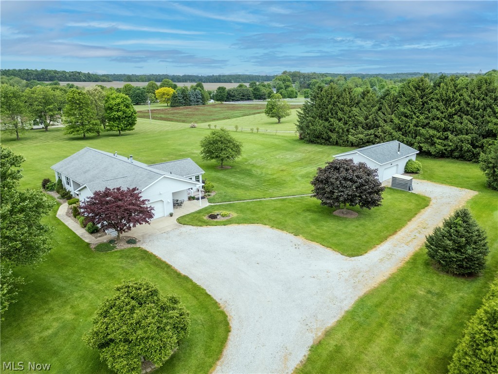6341 Burbank Road Wooster, OH 44691 - Photo 4 of 36 Aerial view featuring a rural view