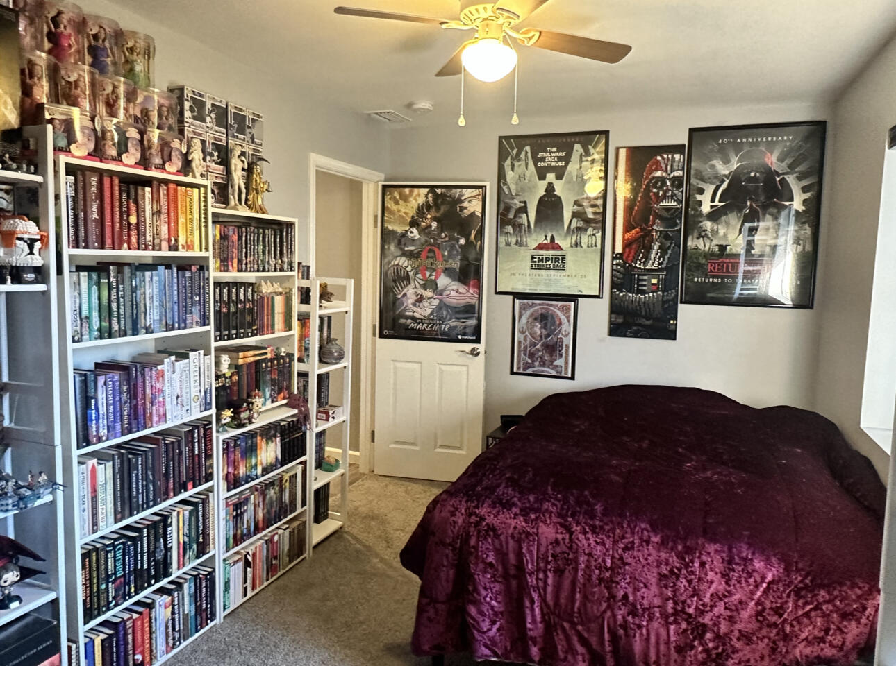 1680 2nd Street Anderson, CA 96007 - Photo 19 of 31 a bedroom with a book shelf and a book shelf