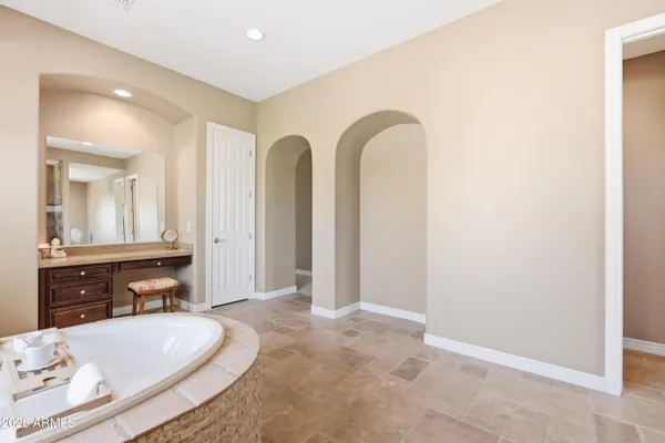 a view of a park with slide