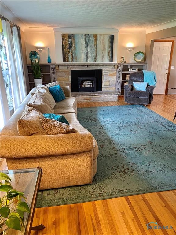 Large Living Room w/ coved ceilings