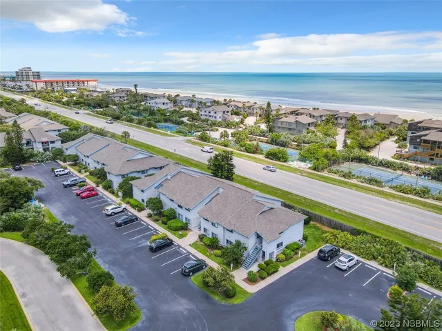 an aerial view of a city