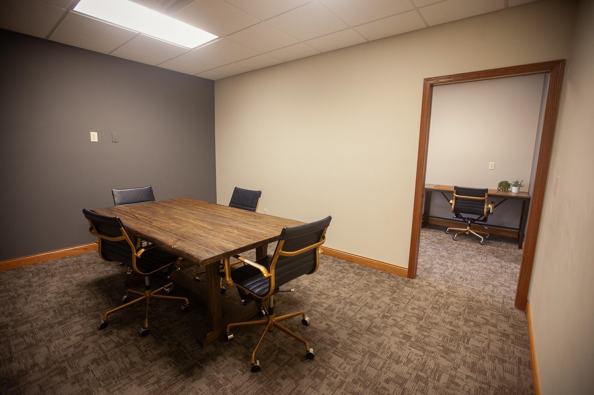 408 4th Street Moose Lake, MN 55767 - Photo 13 of 31 Home office with a drop ceiling and carpet flooring