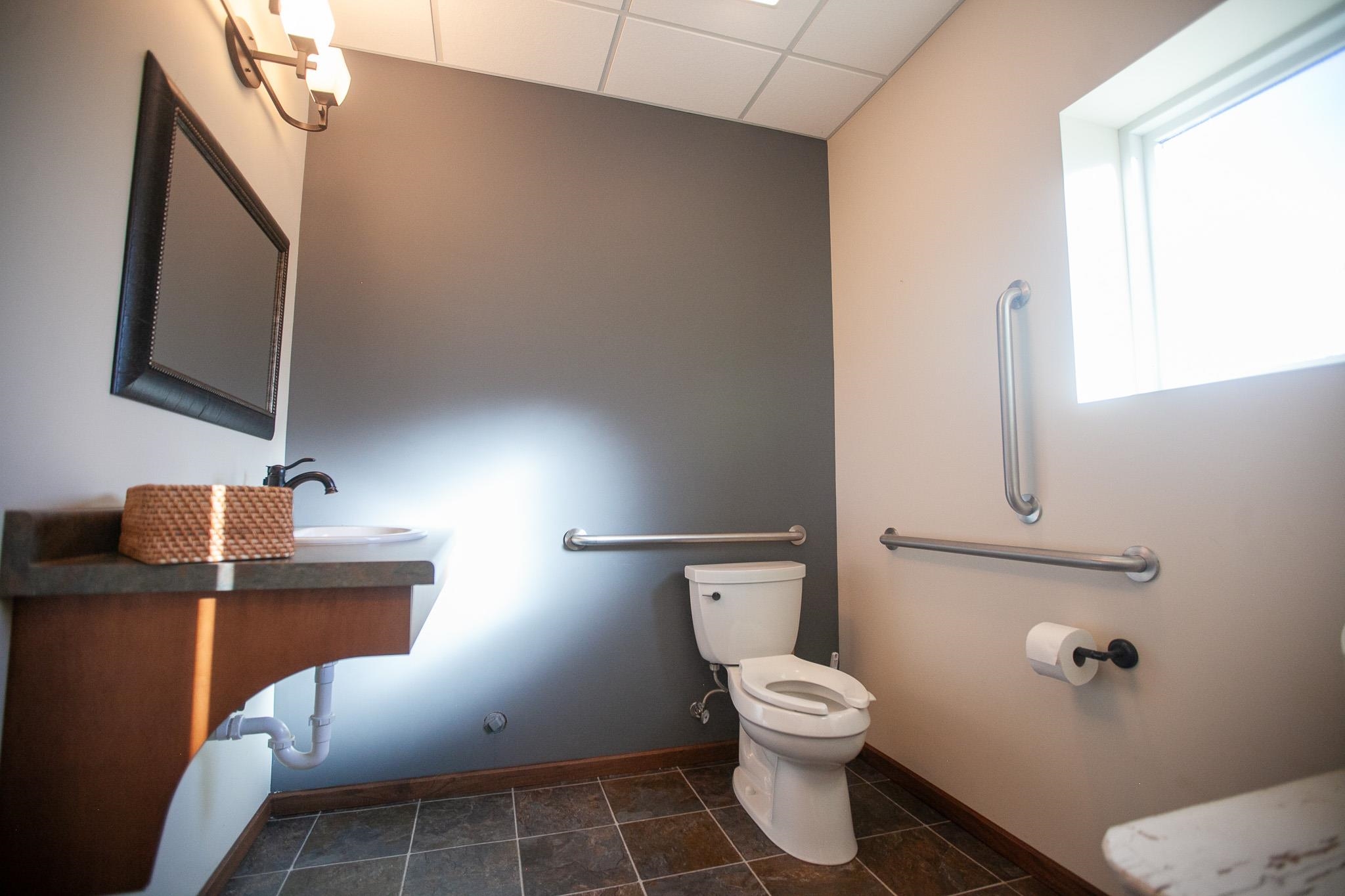 408 4th Street Moose Lake, MN 55767 - Photo 28 of 31 Half bathroom with a paneled ceiling and vanity