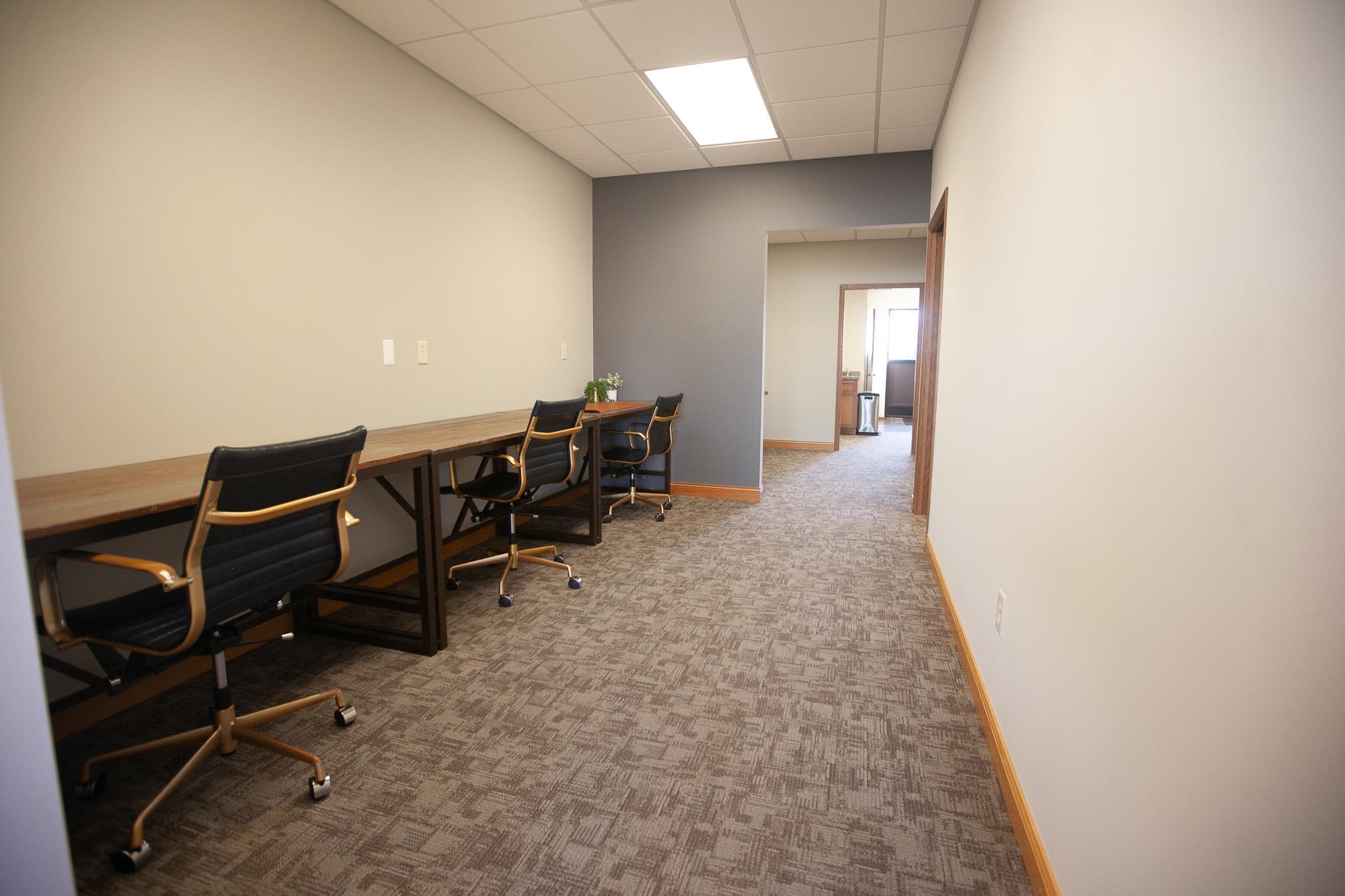 408 4th Street Moose Lake, MN 55767 - Photo 10 of 31 Office area featuring a paneled ceiling and light colored carpet