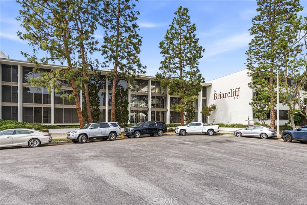 a car parked on the side of a street