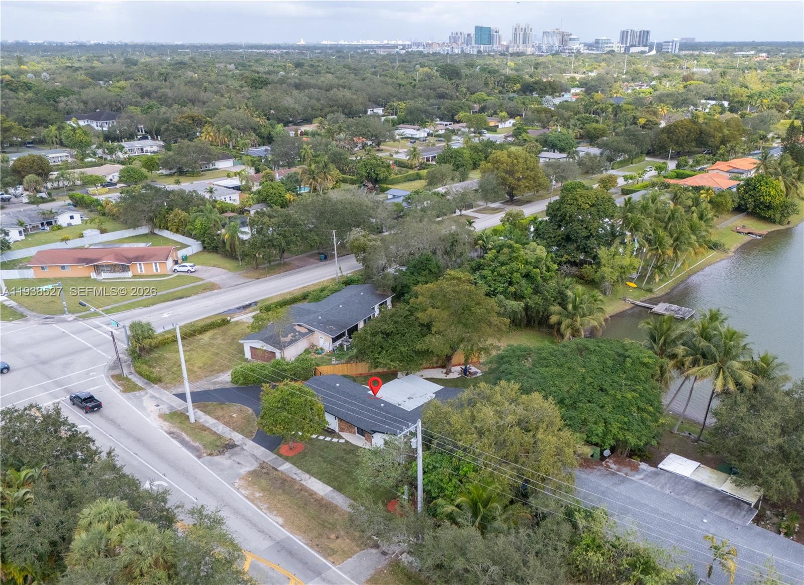 10415 Southwest 87th Avenue Miami, FL 33156 - Photo 45 of 53 an aerial view of a city with lots of residential buildings