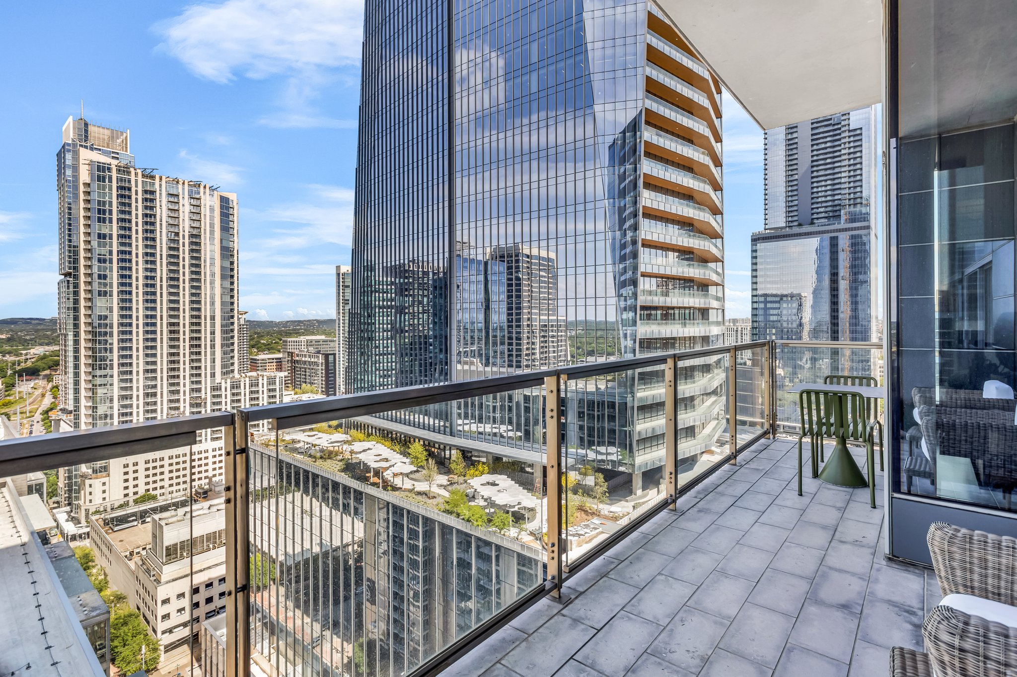 210 Lavaca Street, Unit 2308 Austin, TX 78701 - Photo 24 of 40 a view of balcony with staircase