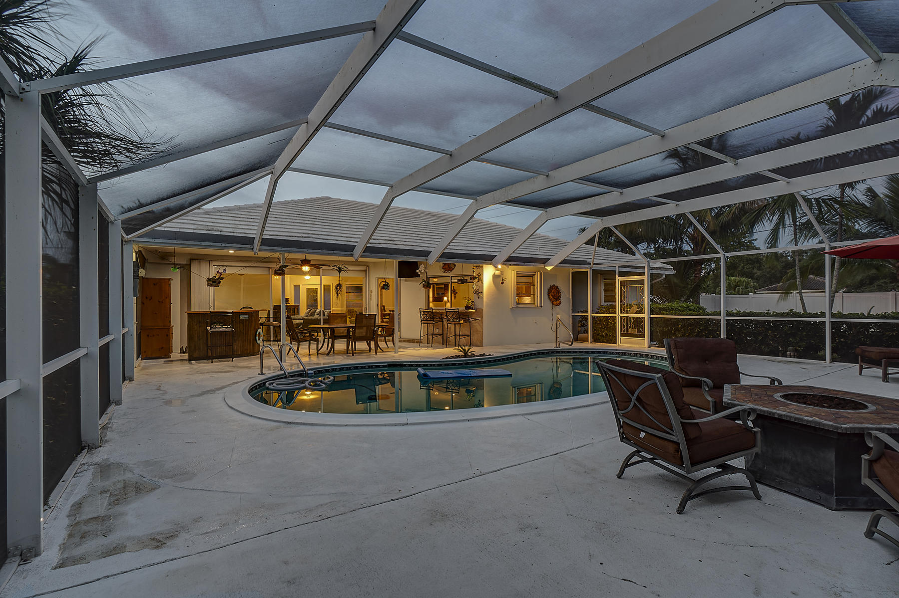 1601 Juana Road Boca Raton, FL 33486 - Photo 23 of 29 Screened Pool & Patio