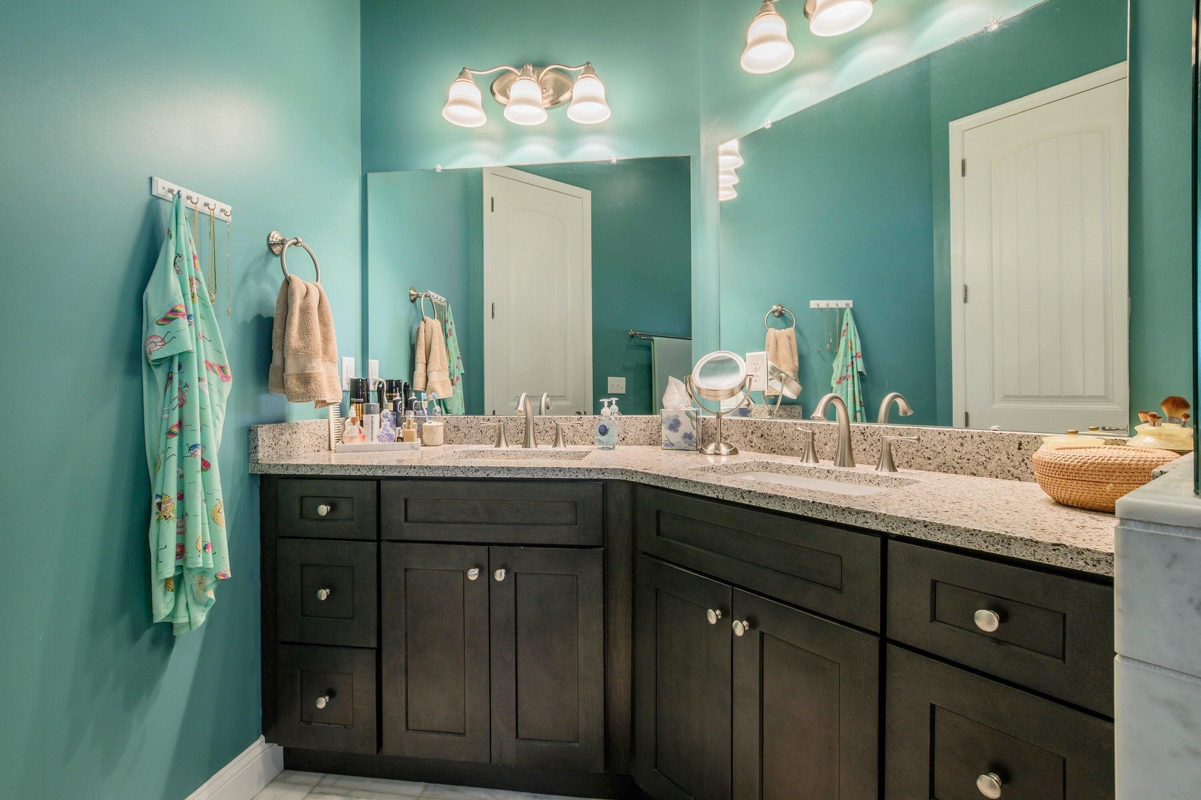 41 Chamberlain Loop Lexington, VA 24450 - Photo 26 of 43 a bathroom with a double vanity sink and a mirror