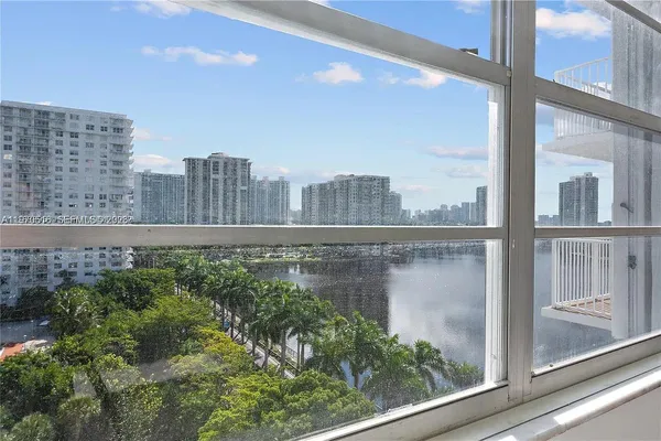 a view of a city from a window