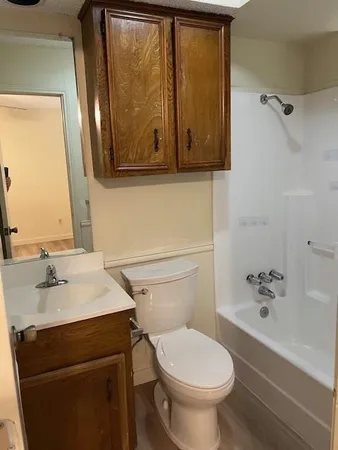 a bathroom with a sink and a toilet