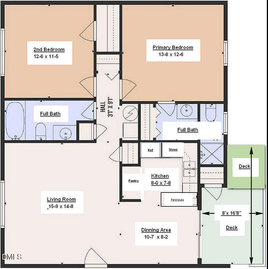 5602 Falls Of Neuse Road, Unit A Raleigh, NC 27609 - Photo 31 of 31 Floor Plan & Measurements