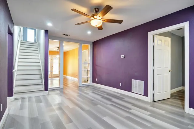 a view of livingroom with hardwood