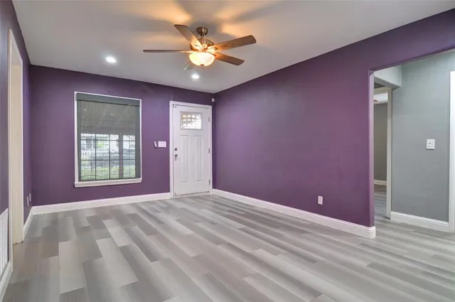 a view of an empty room with window