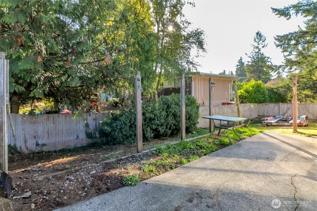 a view of a back yard