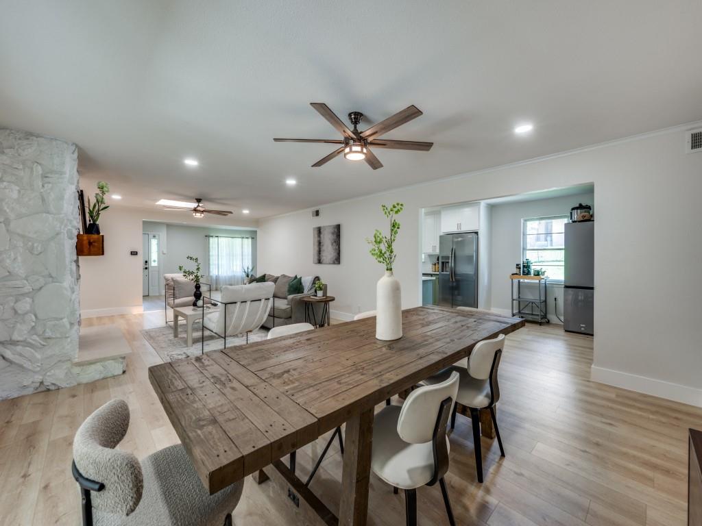 3406 Springwood Lane Dallas, TX 75233 - Photo 17 of 36 a dining room with furniture and window