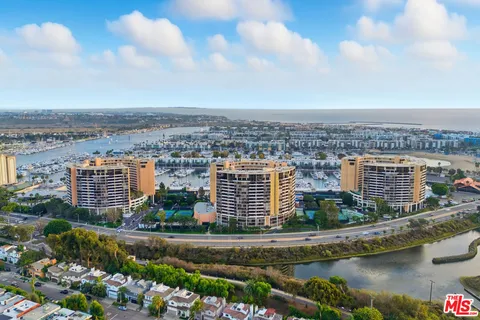 a view of a city with tall buildings