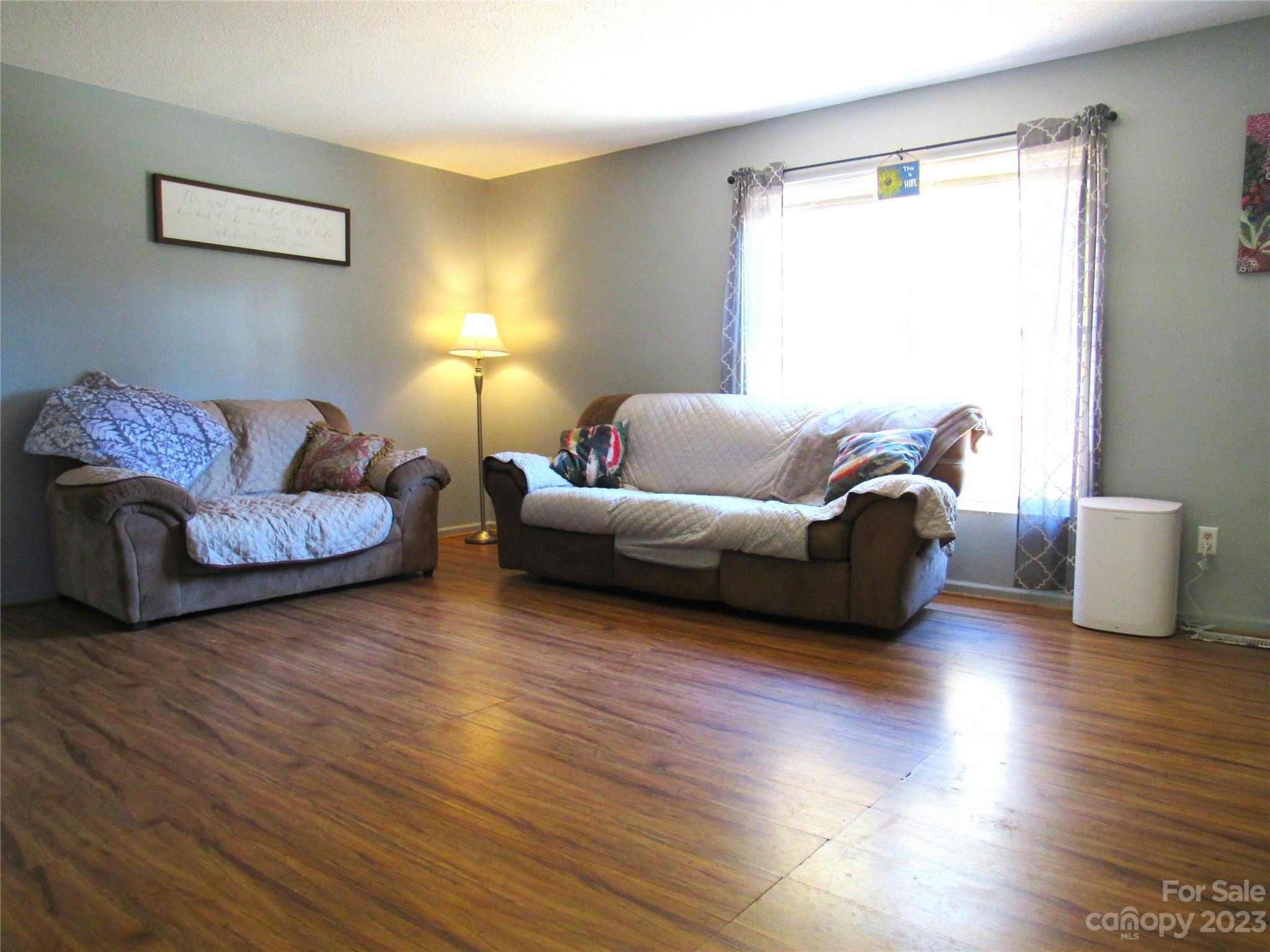 4116 Big Level Road Mill Spring, NC 28756 - Photo 3 of 23 a living room with furniture and a lamp