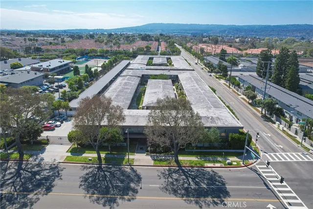 a view of a city with tall buildings