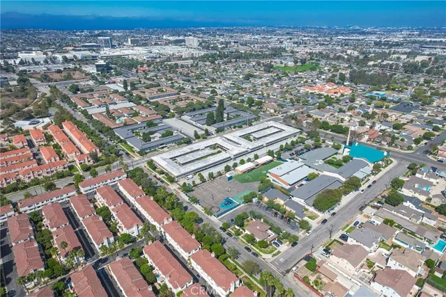 an aerial view of a city