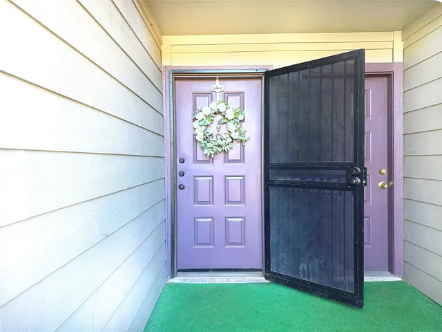 a view of front door