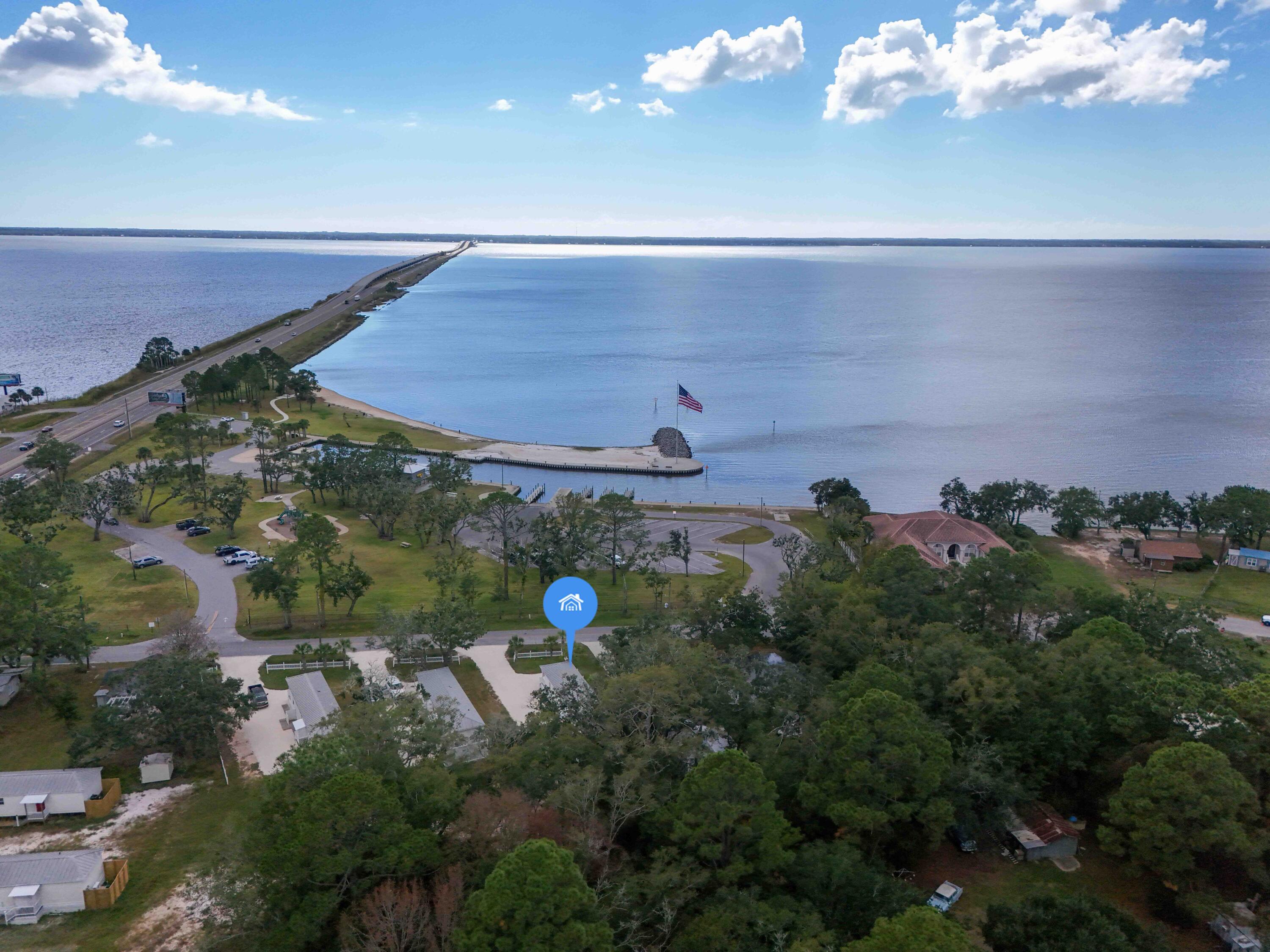 2961 Bay Grove Road Freeport, FL 32439 - Photo 4 of 27 Aerial view of Cottage area