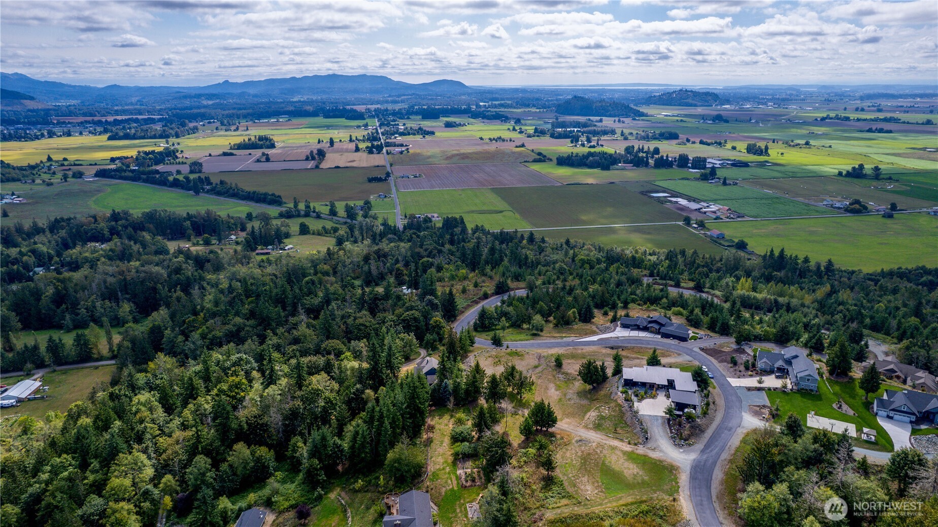 7583 Avalon Heights Way Sedro-Woolley, WA 98284 - Photo 11 of 28 an aerial view of residential houses with outdoor space and trees