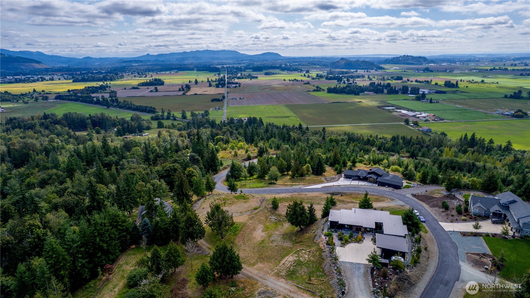 7583 Avalon Heights Way Sedro-Woolley, WA 98284 - Photo 15 of 28 an aerial view of residential houses with outdoor space and trees