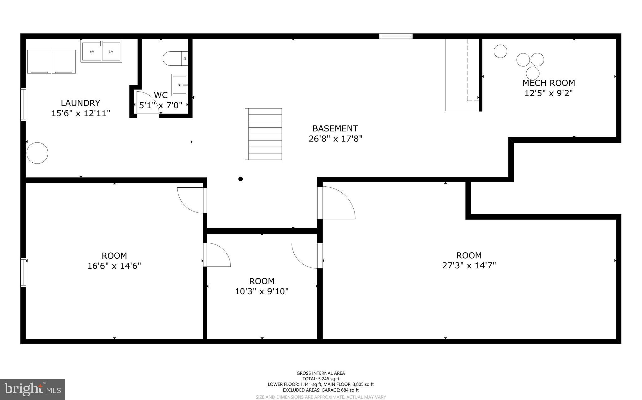 12412 Hall Shop Road Fulton, MD 20759 - Photo 96 of 97 Lower level floor plan.