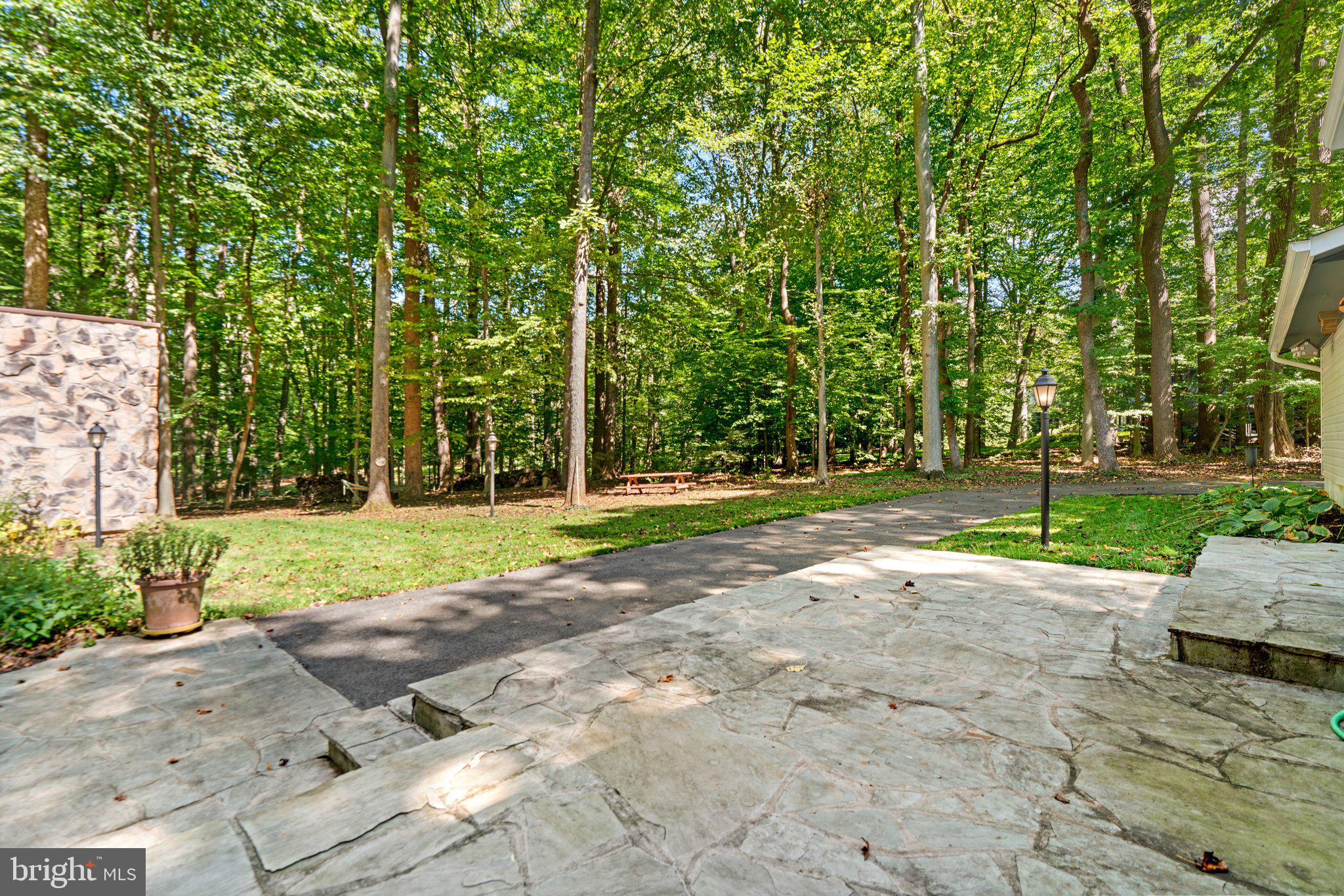 12412 Hall Shop Road Fulton, MD 20759 - Photo 62 of 97 Rear parking area & stone patio.