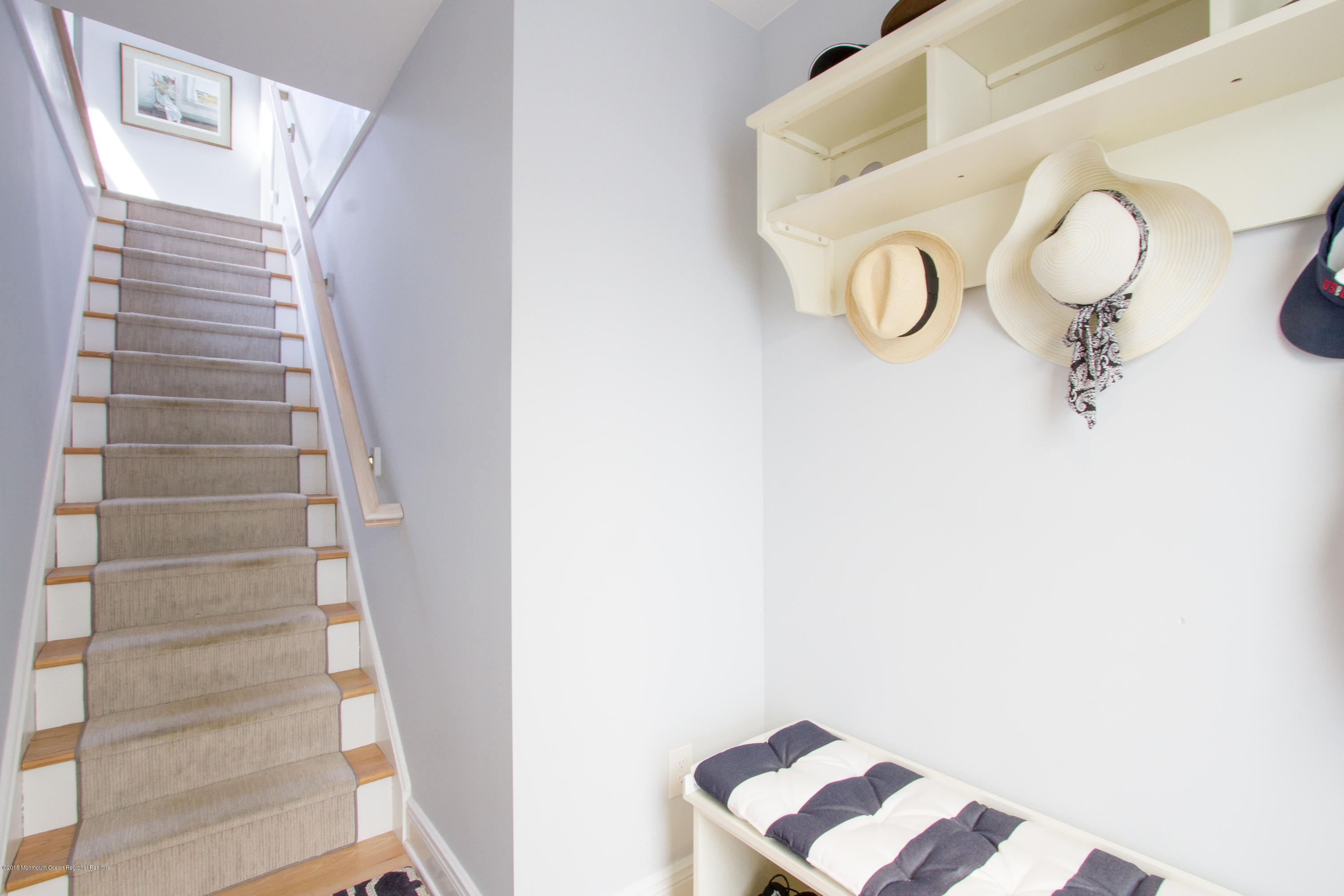 27 Center Street Sea Bright, NJ 07760 - Photo 25 of 51 a view of staircase with white walls