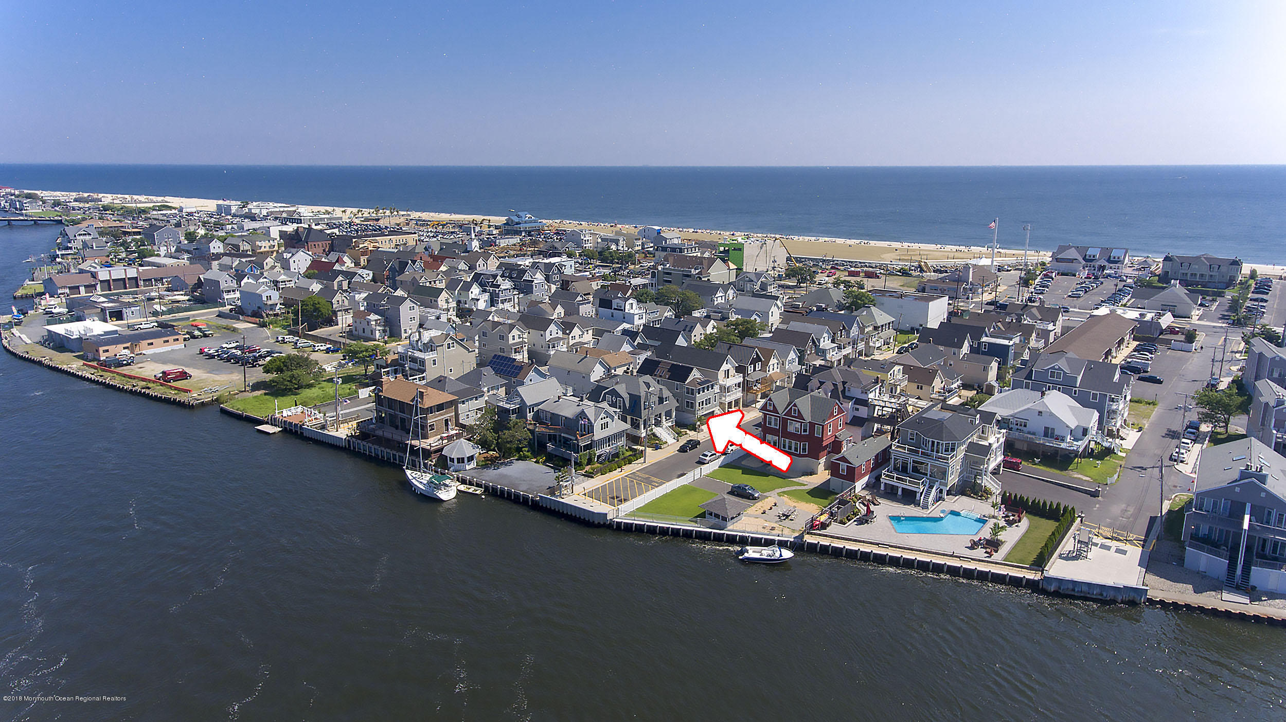 27 Center Street Sea Bright, NJ 07760 - Photo 42 of 51 an aerial view of a city